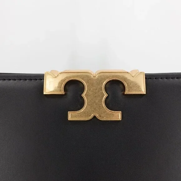 Tory Burch Women's Eleanor Leather Suede Satchel Handbag Black OS - Picture 7 of 12